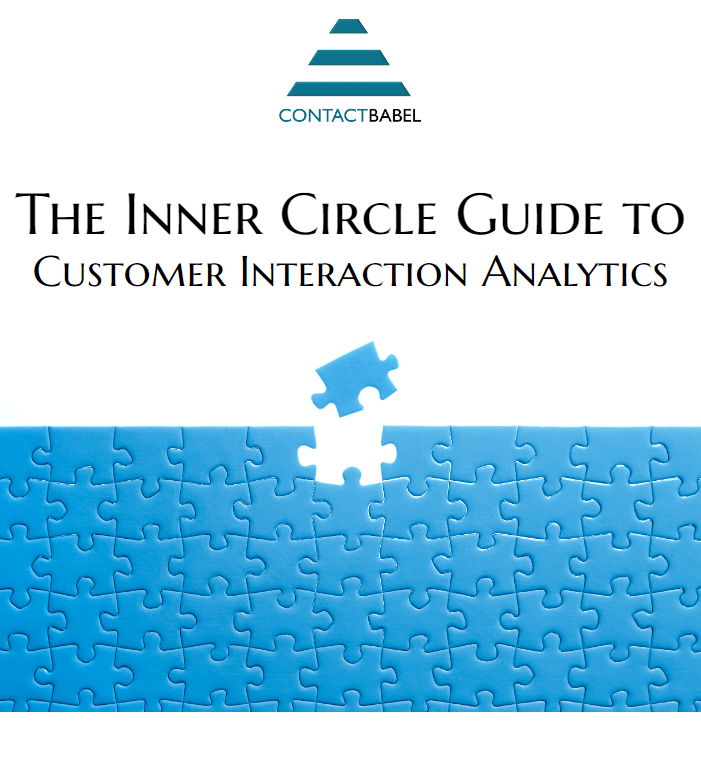 Contact Babel Inner Circle Guide to Customer Interaction Analytics